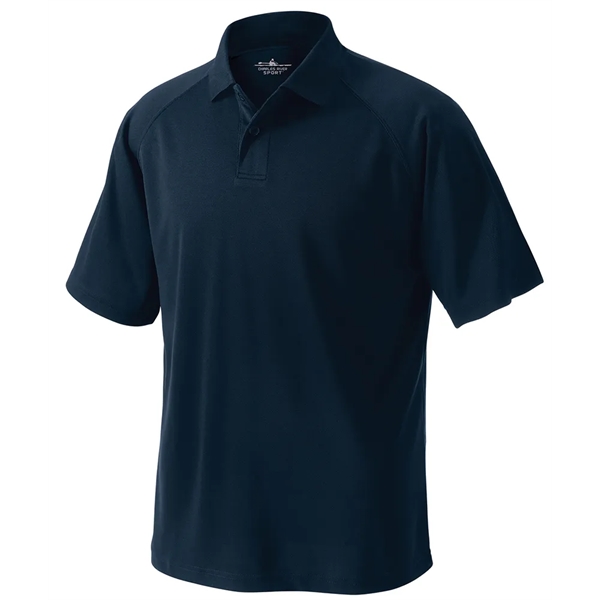 Men's classic polyester pique knit wicking polo shirt with rib knit... from ASI 44620 Charles River Apparel