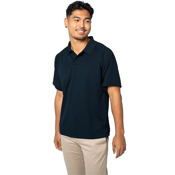 Men's classic polyester pique knit wicking polo shirt with rib knit... from ASI 44620 Charles River Apparel