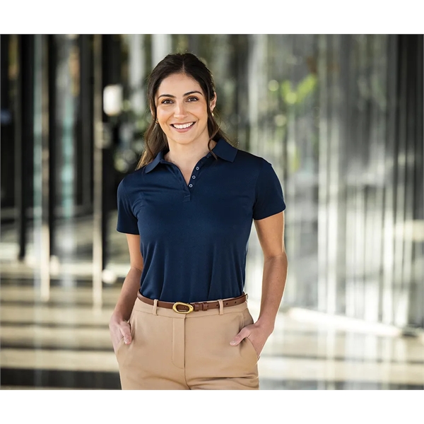 Women's classic 100% polyester pique knit wicking polo shirt with TopShield™... from ASI 44620 Charles River Apparel