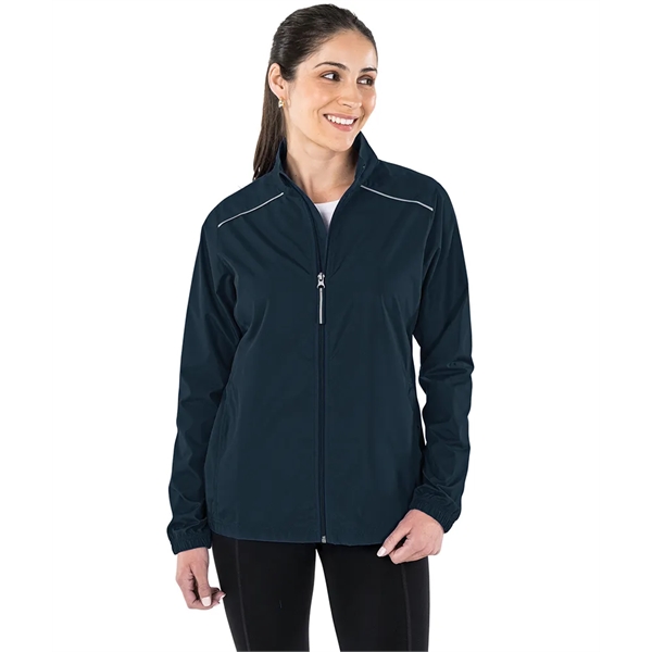 Our lightweight Skyline Pack-N-Go® Full Zip Reflective Jacket is wind and... from ASI 44620 Charles River Apparel