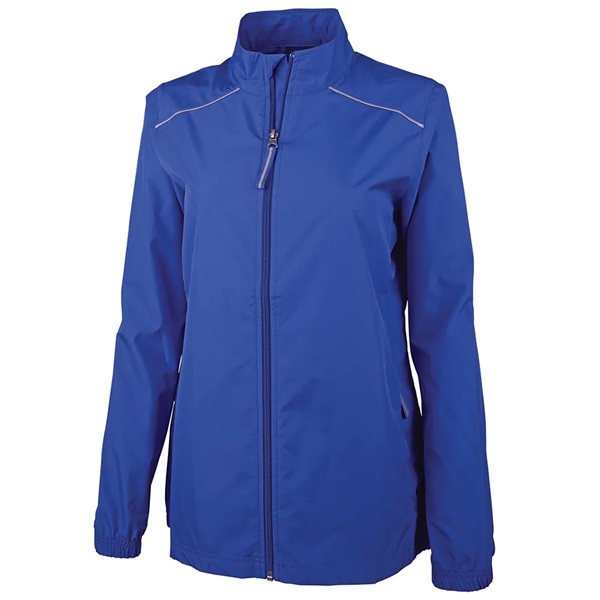 Our lightweight Skyline Pack-N-Go® Full Zip Reflective Jacket is wind and... from ASI 44620 Charles River Apparel