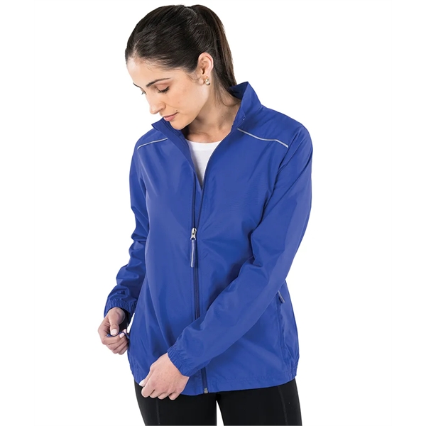 Our lightweight Skyline Pack-N-Go® Full Zip Reflective Jacket is wind and... from ASI 44620 Charles River Apparel