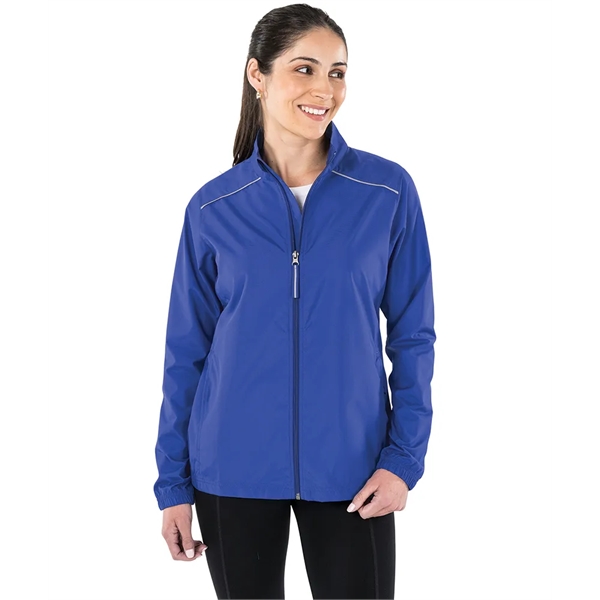 Our lightweight Skyline Pack-N-Go® Full Zip Reflective Jacket is wind and... from ASI 44620 Charles River Apparel