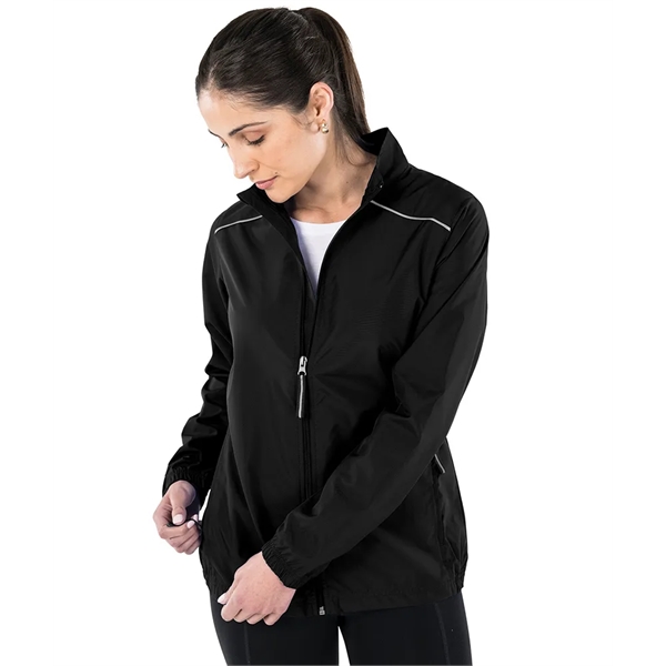 Our lightweight Skyline Pack-N-Go® Full Zip Reflective Jacket is wind and... from ASI 44620 Charles River Apparel