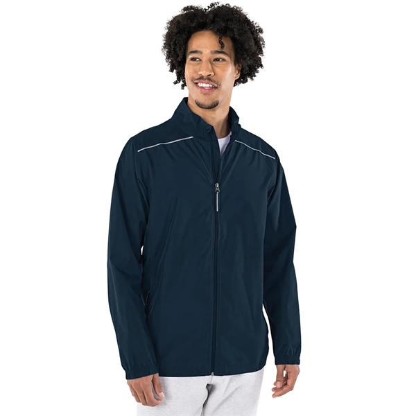 Our lightweight Skyline Pack-N-Go® Full Zip Reflective Jacket is wind and... from ASI 44620 Charles River Apparel