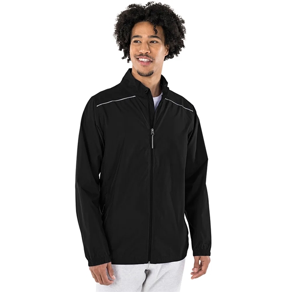 Our lightweight Skyline Pack-N-Go® Full Zip Reflective Jacket is wind and... from ASI 44620 Charles River Apparel