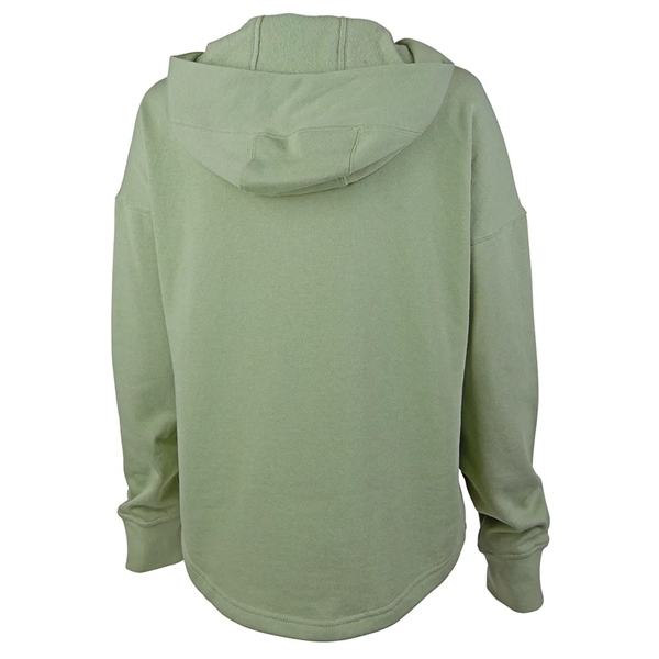 Our midweight Willow Scallop Hem Hoodie is a modern athleisure waist-length... from ASI 44620 Charles River Apparel