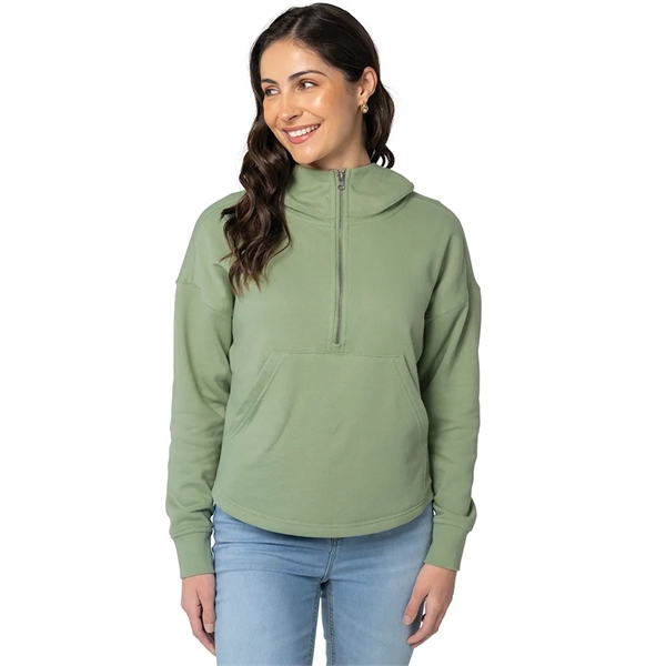 Our midweight Willow Scallop Hem Hoodie is a modern athleisure waist-length... from ASI 44620 Charles River Apparel