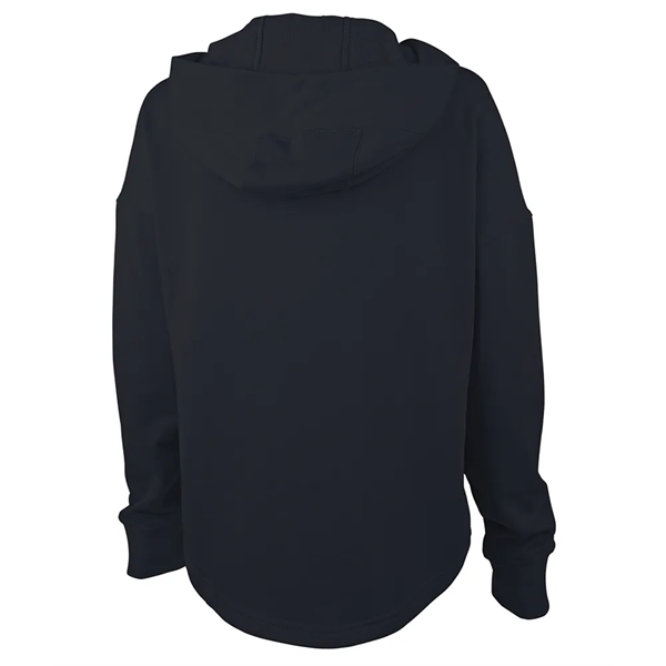 Our midweight Willow Scallop Hem Hoodie is a modern athleisure waist-length... from ASI 44620 Charles River Apparel