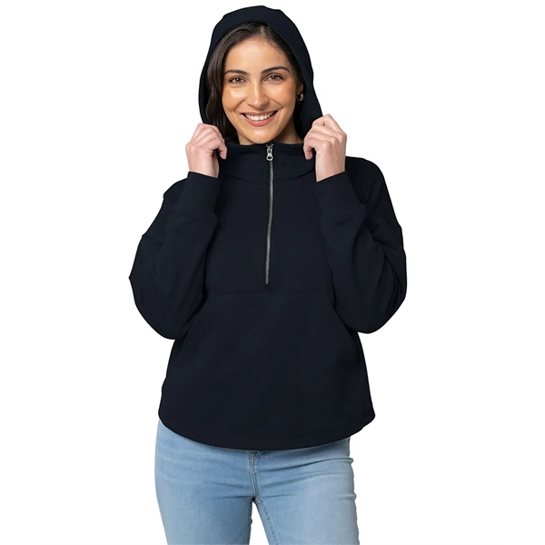 Our midweight Willow Scallop Hem Hoodie is a modern athleisure waist-length... from ASI 44620 Charles River Apparel