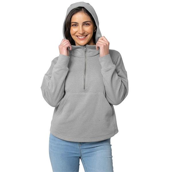Our midweight Willow Scallop Hem Hoodie is a modern athleisure waist-length... from ASI 44620 Charles River Apparel