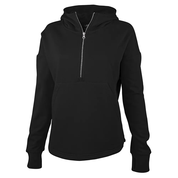 Our midweight Willow Scallop Hem Hoodie is a modern athleisure waist-length... from ASI 44620 Charles River Apparel