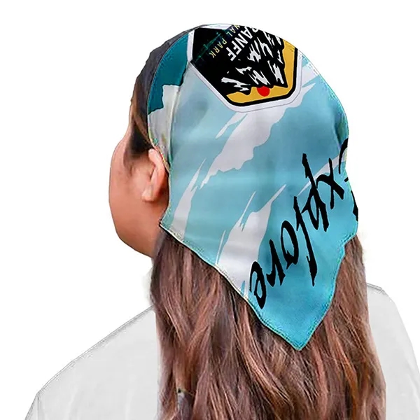 22" x 22" polyester bandanna with full color sublimation imprint.... from ASI 62660 Innovation Line