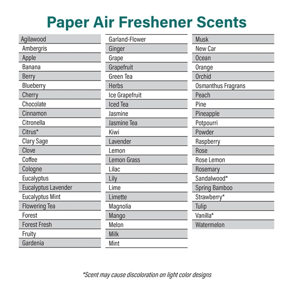4" x 3.85" two sided paper custom air freshener with hanging... from ASI 52263 EMT / EMT EMT EASY