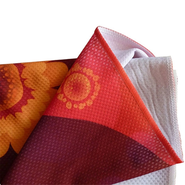 160 GSM microfiber cooling towel with full-color sublimation.... from ASI 61966 HPG / BCG Creations HPG Gold