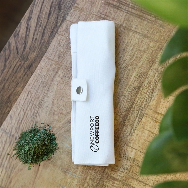 The Chun Bamboo Cutlery Set is a sustainable and stylish choice... from ASI 61966 HPG / Beacon Promotions