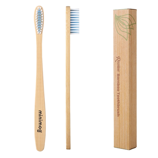 The Revive Bamboo Toothbrush with medium nylon bristles effectively remove plaque... from ASI 61966 HPG / Mixie