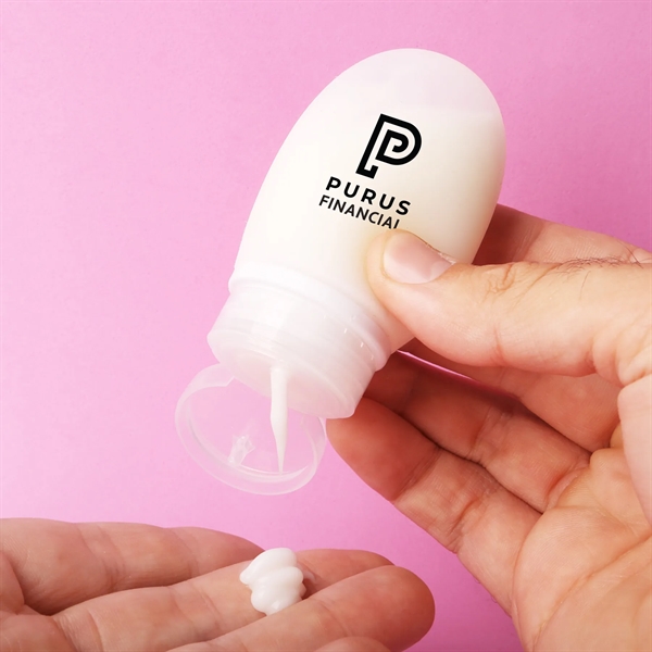 A reliable silicone travel accessory, the Bayside Travel Bottle stores 2... from ASI 61966 HPG / Mixie