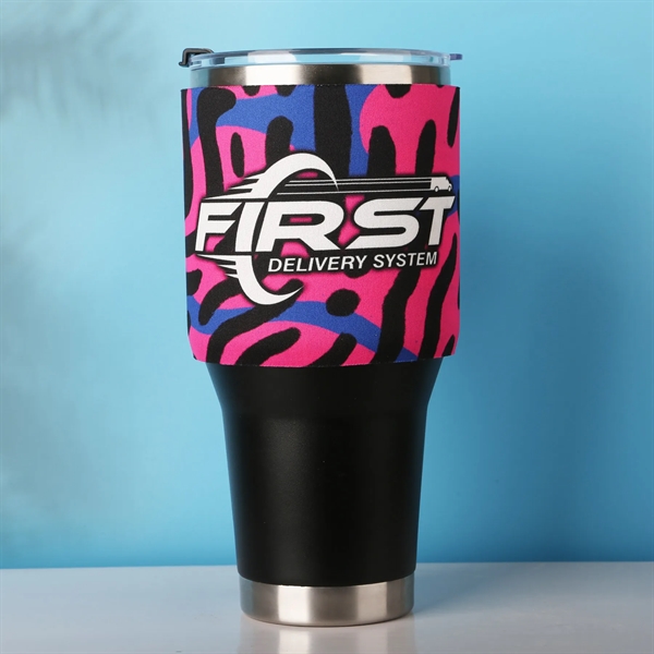 A full color neoprene sleeve that protects 40 oz tumblers.... from ASI 61966 HPG / Best Promotions USA