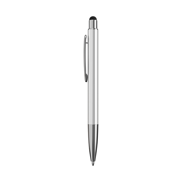 The Top Notch Metallic, a sleek and sustainable push-action ballpoint pen,... from ASI 88660 Spector & Co.