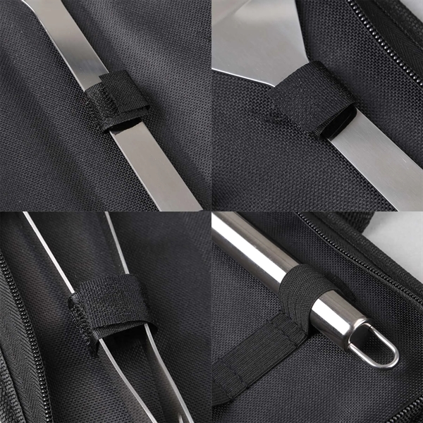 Grill Easy 3 Pc. Stainless BBQ Utensil Set: Essential BBQ tools... from ASI 61966 HPG / Beacon Promotions