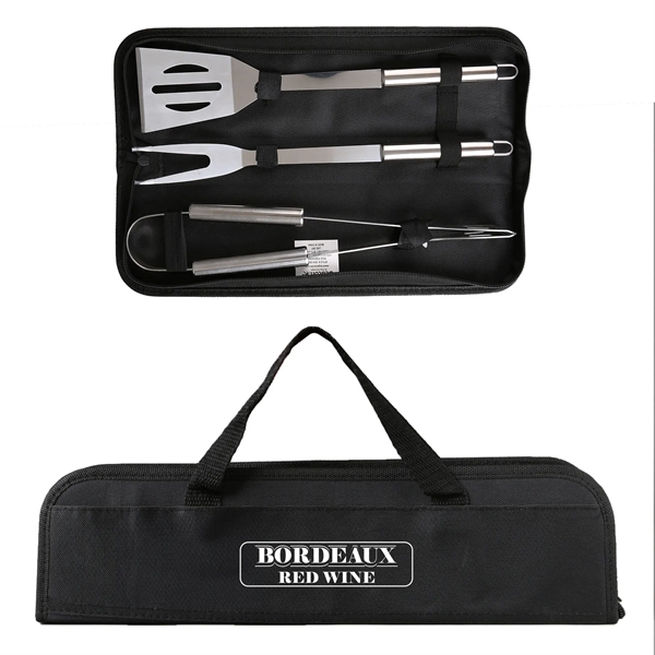 Grill Easy 3 Pc. Stainless BBQ Utensil Set: Essential BBQ tools... from ASI 61966 HPG / Beacon Promotions