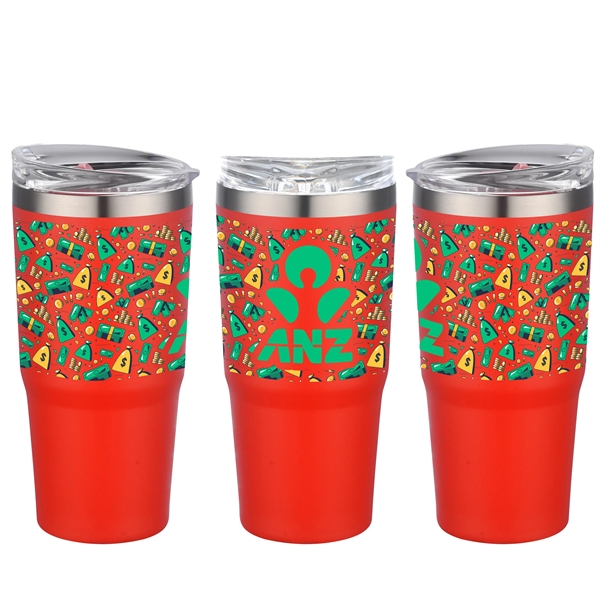 30 oz. stainless steel insulated tumbler that doubles as a beverage... from ASI 90807 Tekweld