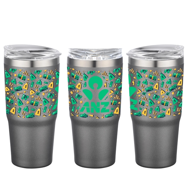 30 oz. stainless steel insulated tumbler that doubles as a beverage... from ASI 90807 Tekweld