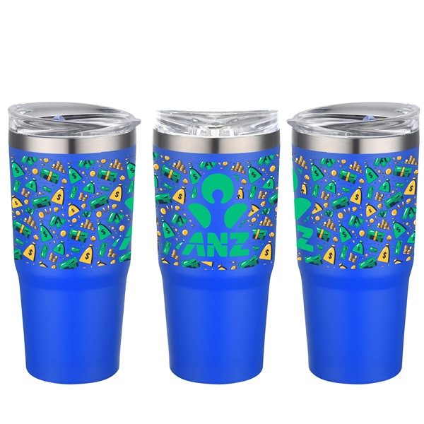 30 oz. stainless steel insulated tumbler that doubles as a beverage... from ASI 90807 Tekweld