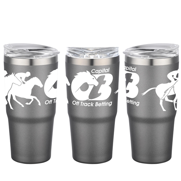 30 oz. stainless steel insulated tumbler that doubles as a beverage... from ASI 90807 Tekweld