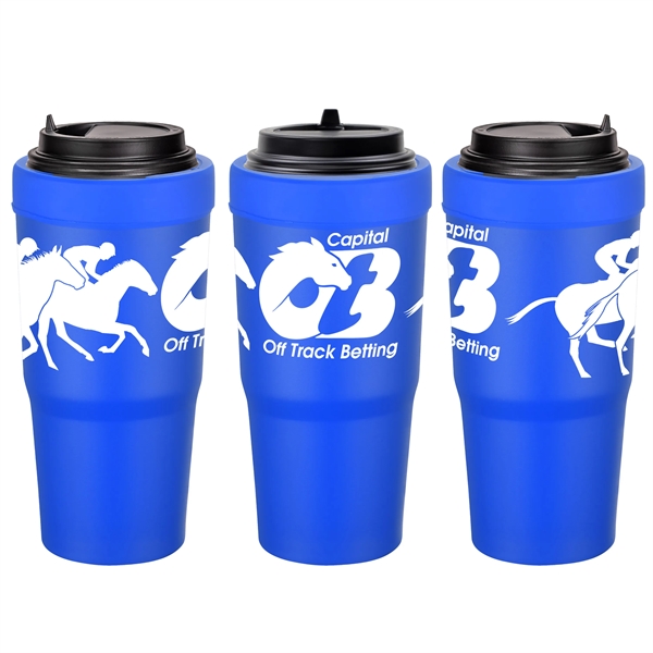 30 oz. stainless steel insulated tumbler that doubles as a beverage... from ASI 90807 Tekweld