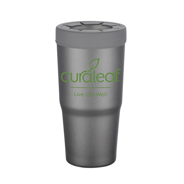 30 oz. stainless steel insulated tumbler that doubles as a beverage... from ASI 90807 Tekweld