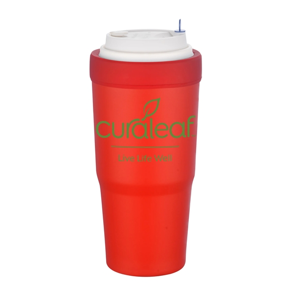 30 oz. stainless steel insulated tumbler that doubles as a beverage... from ASI 90807 Tekweld