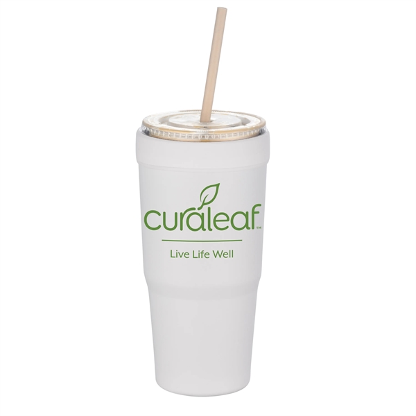 30 oz. stainless steel insulated tumbler that doubles as a beverage... from ASI 90807 Tekweld