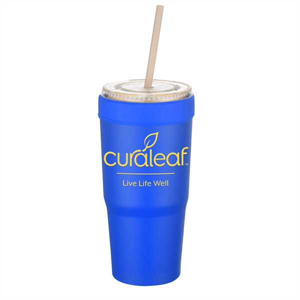 30 oz. stainless steel insulated tumbler that doubles as a beverage... from ASI 90807 Tekweld