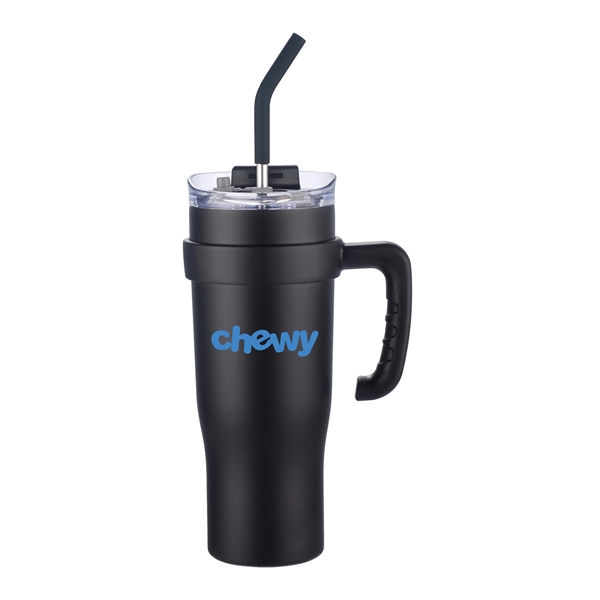 40 oz. travel mug with straw and removable handle.... from ASI 90807 Tekweld