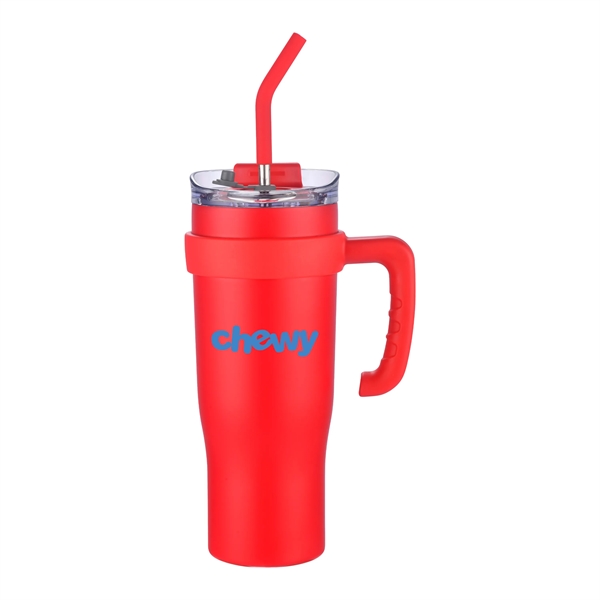 40 oz. travel mug with straw and removable handle.... from ASI 90807 Tekweld
