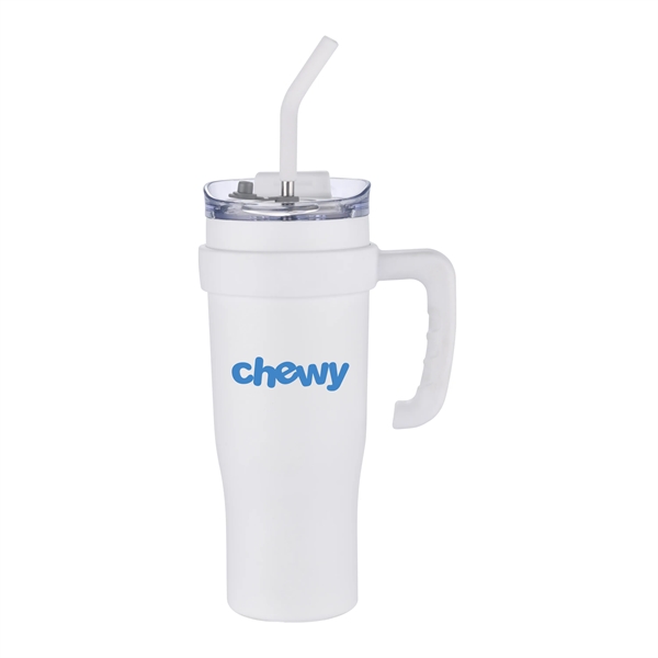 40 oz. travel mug with straw and removable handle.... from ASI 90807 Tekweld
