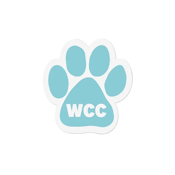 5" x 4 3/4" paw print shaped car magnet with customization.... from ASI 98360 WOWLine / WOWLine®