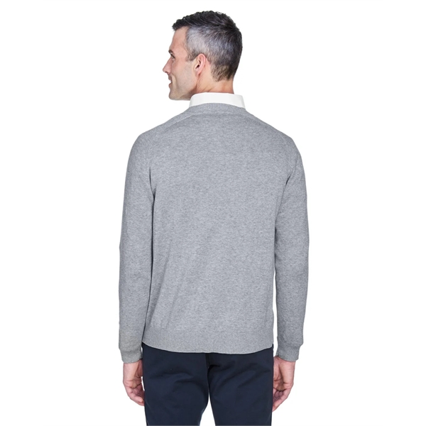 Devon & Jones men's V-neck sweater made from 100% airspun cotton.... from ASI 34063 alphabroder