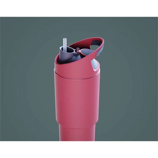 32 oz Capacity Bottle with Easy Carry Handle, Straw, Sip Through... from ASI 31518 ADNART