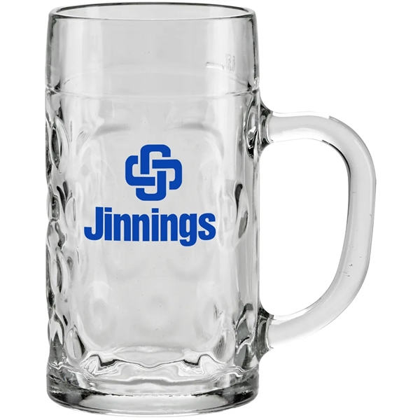 With its traditional Bavarian biergarten design, this 0.5 liter mug is... from ASI 71920 Moderne Glass Company Inc / Glass America®