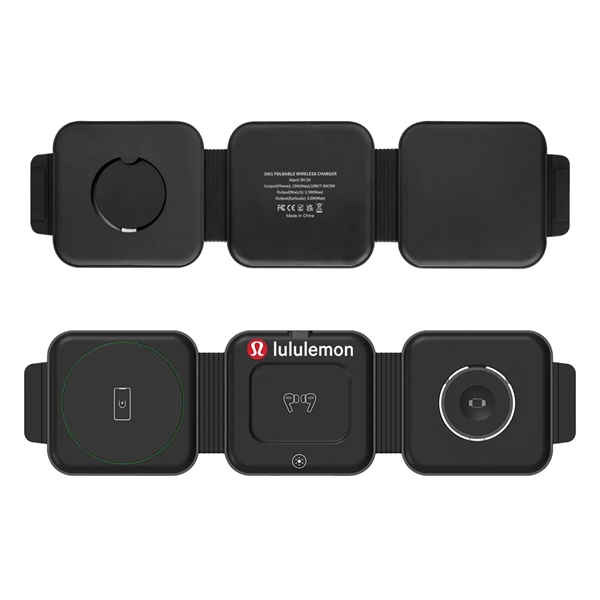 Charge 3 Qi-enabled devices at once with this foldable magnetic wireless... from ASI 90154 Sunjoy Group Inc