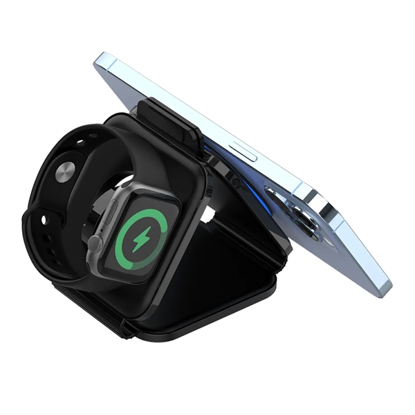 Charge 3 Qi-enabled devices at once with this foldable magnetic wireless... from ASI 90154 Sunjoy Group Inc