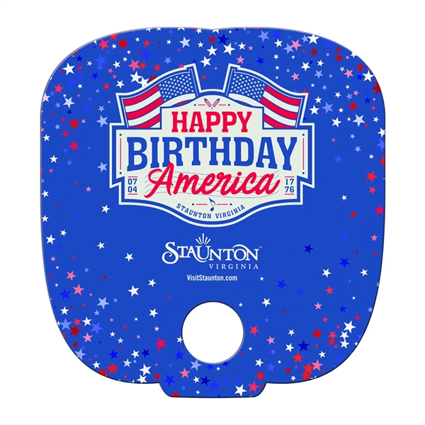 Full color hand fan printed on 2 sides.... from ASI 67620 Lion Circle Corp