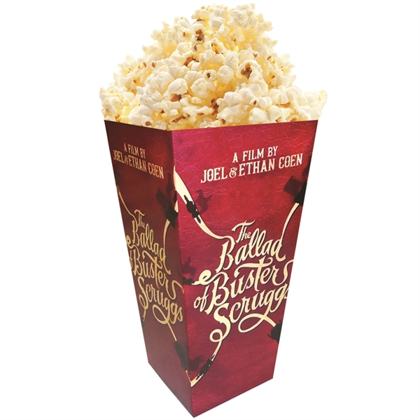Medium Straight Edge Scoop Popcorn Box Full Color 46 oz... from ASI 67620 Lion Circle Corp