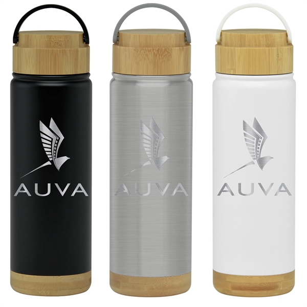 The 20 Oz. Elemental Series Water Bottle features double wall vacuum... from ASI 71920 Moderne Glass Company Inc / MB Works Premium Line