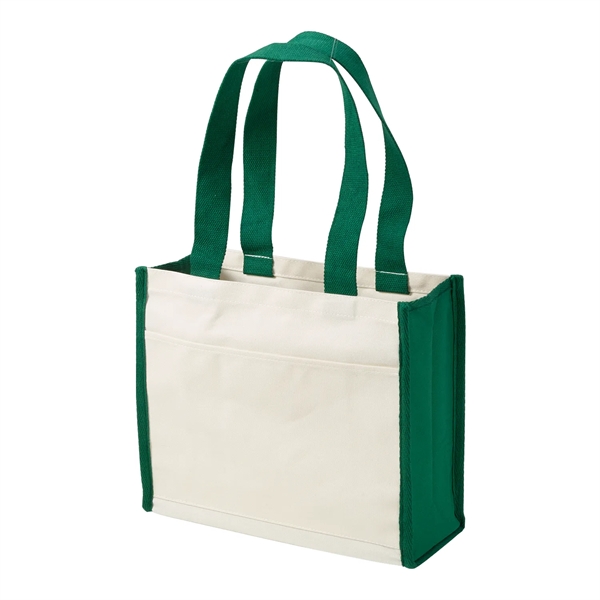 14 oz cotton canvas tote bag with web handles, wide front... from ASI 52840 Evans Manufacturing