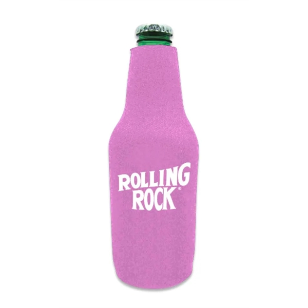 4" x 8" neoprene bottle cooler with zipper and silkscreen imprint.... from ASI 30250 AZX Sport USA