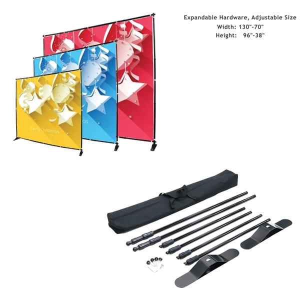 Tradeshow Booth Package Deluxe, 10' Expanding Display and 8' Sublimated PREMIUM... from ASI 53509 FIEL-Fairdeal Import & Export / FIEL